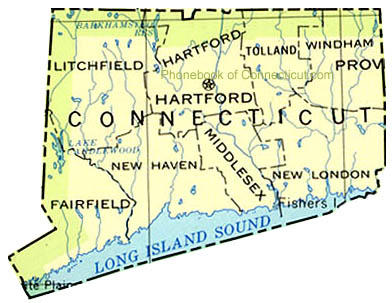 map of Connecticut