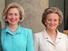 Hillary Clinton with Bernadette Chirac