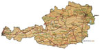 map of Austria
