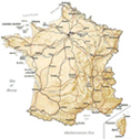 map of France