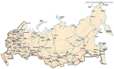map of Russia