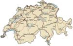 map of Switzerland