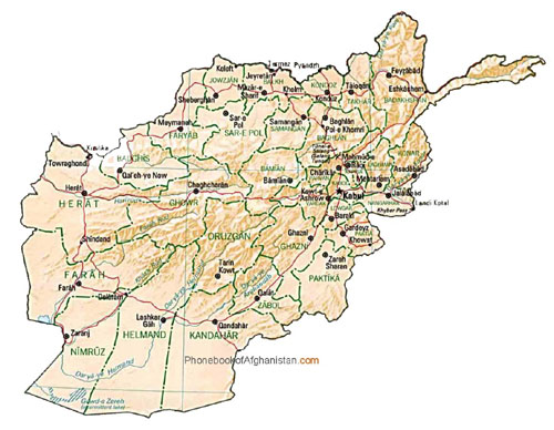 enlarge the map of Afghanistan