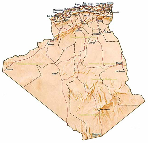 map of Algeria