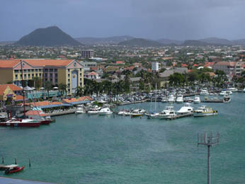 city of Oranjestad, capital and largest city of Aruba (population 26 000 people)