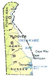 map of Delaware