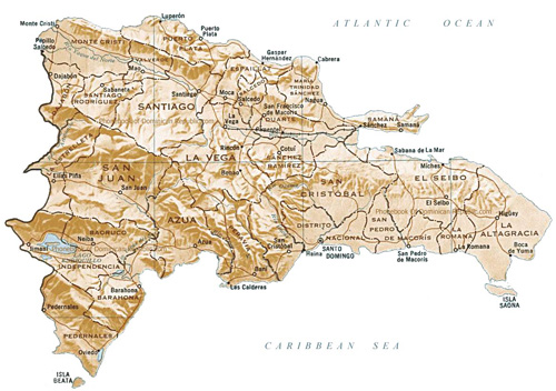 map of the Dominican Republic