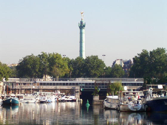 Colonne Place de la Bastille vue from the Arsenal