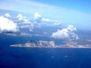 Gibraltar seen from Air