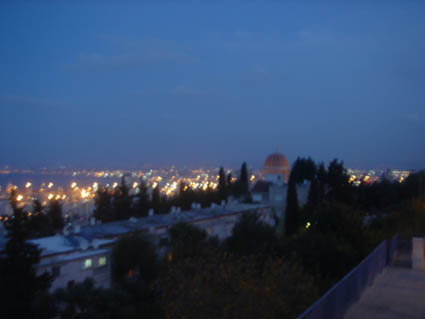 Pictures of Haifa (view from Mount Carmel across Haifa Bay)