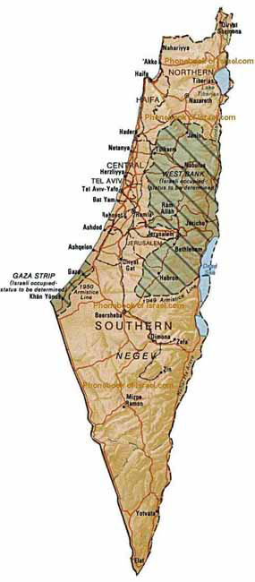 map of Israel