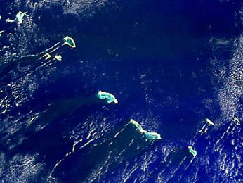 Kiribati seen from Space