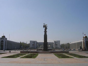 Bishkek, capital and largest city of Kyrgyzstan (900,000 people)