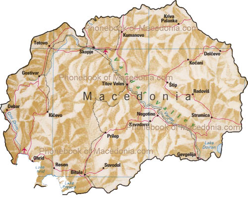 map of Macedonia