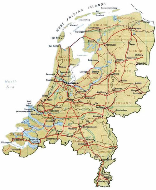 enlarge the map of the Netherlands