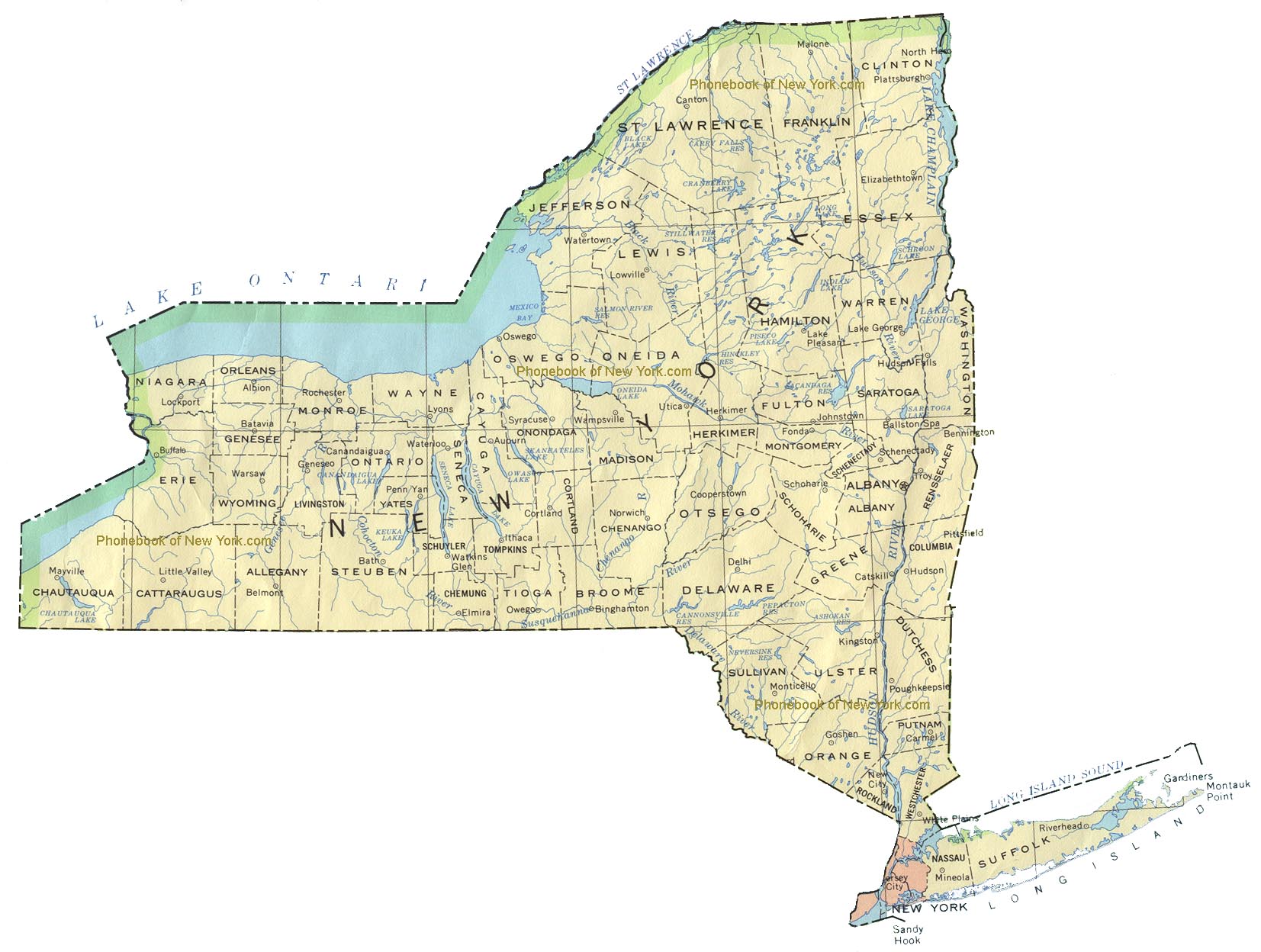 map of newyork