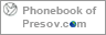 Phonebook of Presov.com