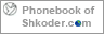 Phonebook of Shkoder.com