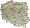 map of Poland