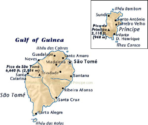 map of Sao Tome and Principe