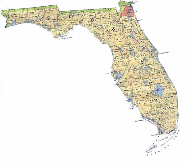 map of Florida