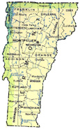 map of Vermont