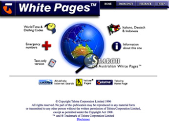 Whitepages.com.au  form 1996