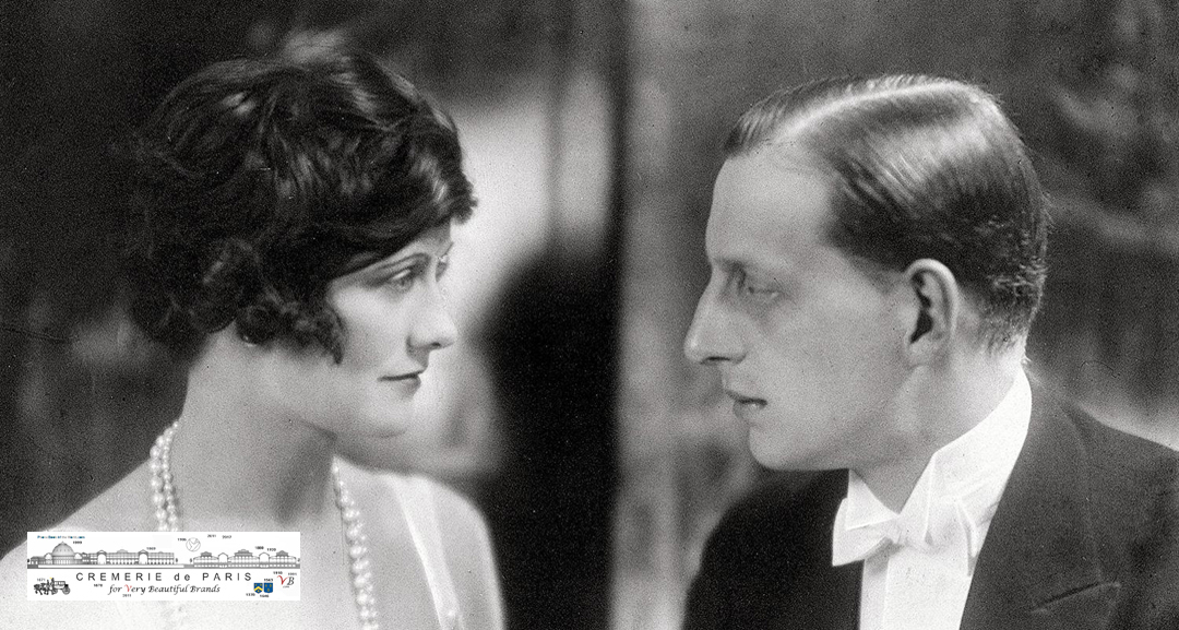 From a 1921 Love Story between Coco Chanel and Dmitri Romanov is left the perfume No5 and a little jewel that came from Russia. Mademoiselle had a fascination for the historic Cremerie de Paris at the old VB Postal mansion. 1970 Before leaving this World, Chanel left the jewel to her magical friend Aimee de Heeren. 1993 the jewel helped us to reopen Cremerie de Paris where was invented the Phone Book of the World, as if Chanel had decided that the story had to be continued ... Coco Chanel and Dmitri Romanov