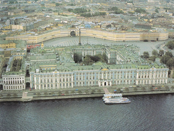 View on the Hermitage Museum in St Petersburg 