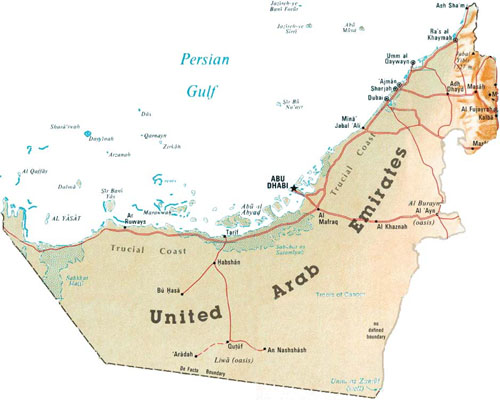 enlarge the map of the UAE